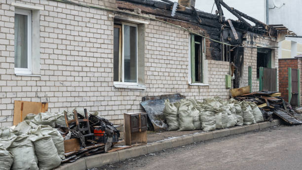 Professional Fire Damage Removal technician working in Olney, TX
